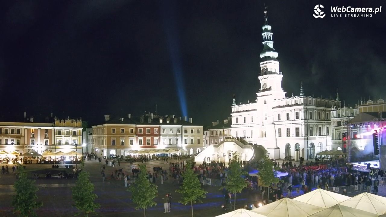ZAMOŚĆ - widok na Rynek Wielki - 15 maj 2026, 22:49