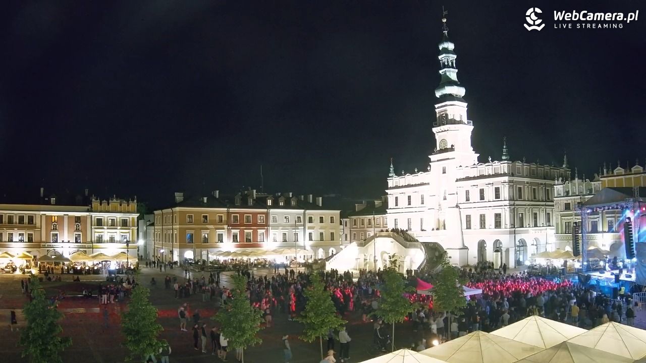 ZAMOŚĆ - widok na Rynek Wielki - 15 maj 2026, 21:30