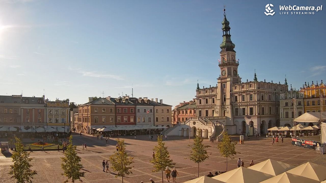 ZAMOŚĆ - widok na Rynek Wielki - 14 sierpień 2026, 17:46