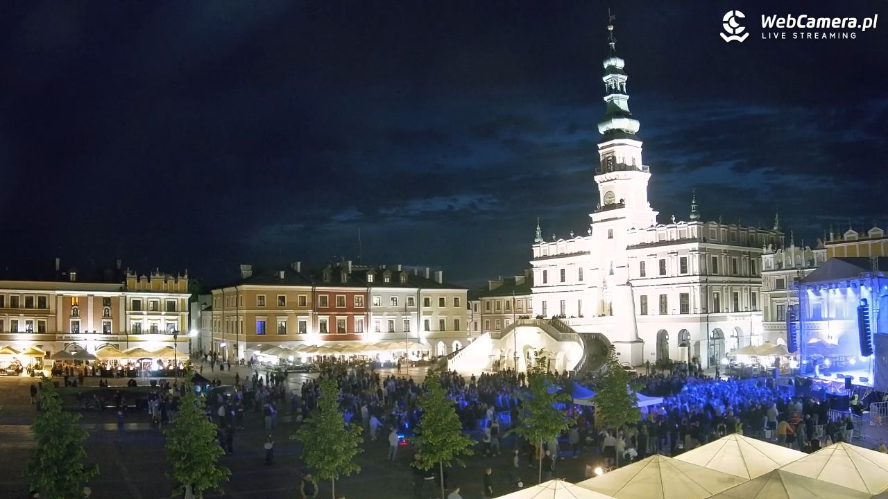 ZAMOŚĆ - widok na Rynek Wielki - 15 maj 2026, 21:18