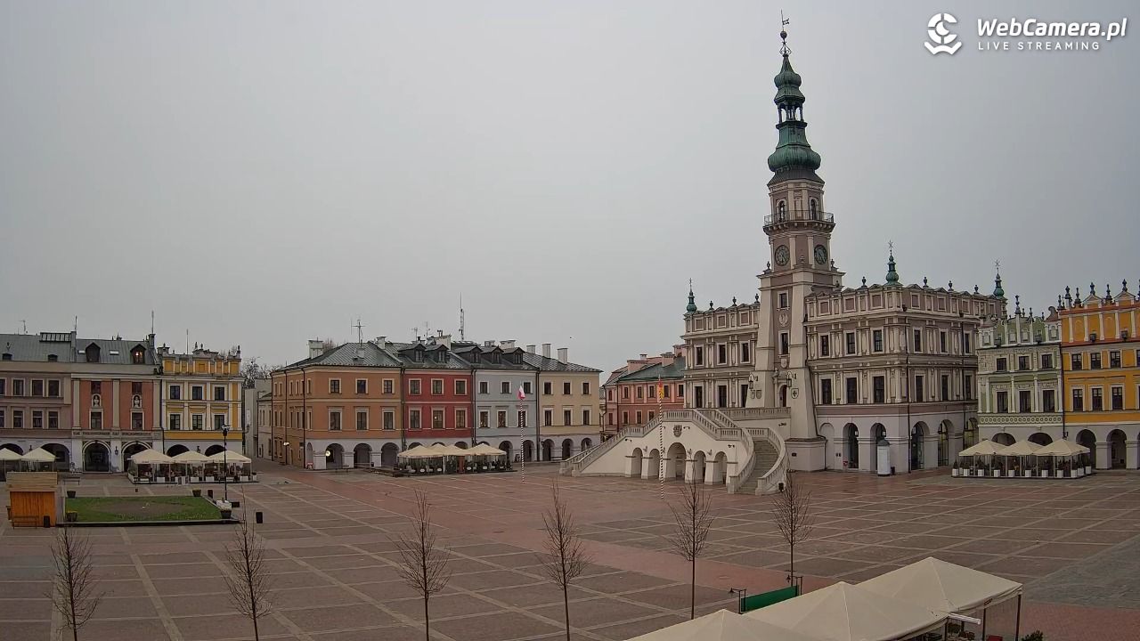 ZAMOŚĆ - widok na Rynek Wielki - 31 marzec 2026, 06:25