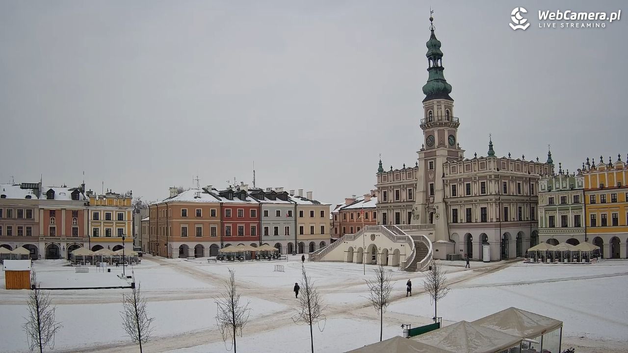 ZAMOŚĆ - widok na Rynek Wielki - 17 luty 2026, 10:52