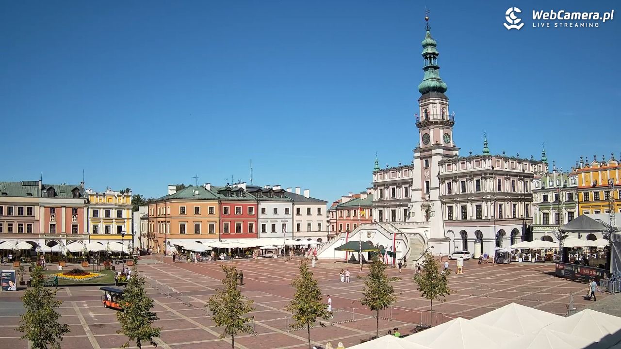 ZAMOŚĆ - widok na Rynek Wielki - 15 sierpień 2026, 10:58