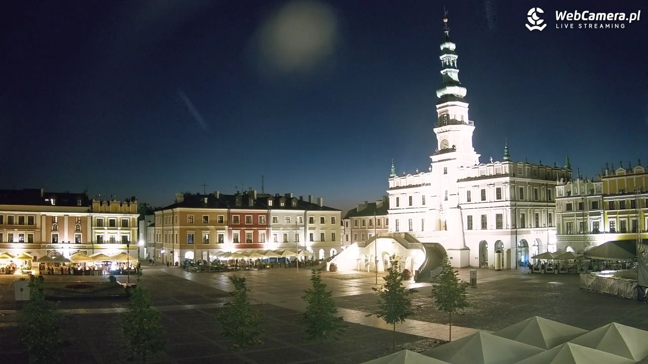 ZAMOŚĆ - widok na Rynek Wielki - 02 lipiec 2026, 22:20