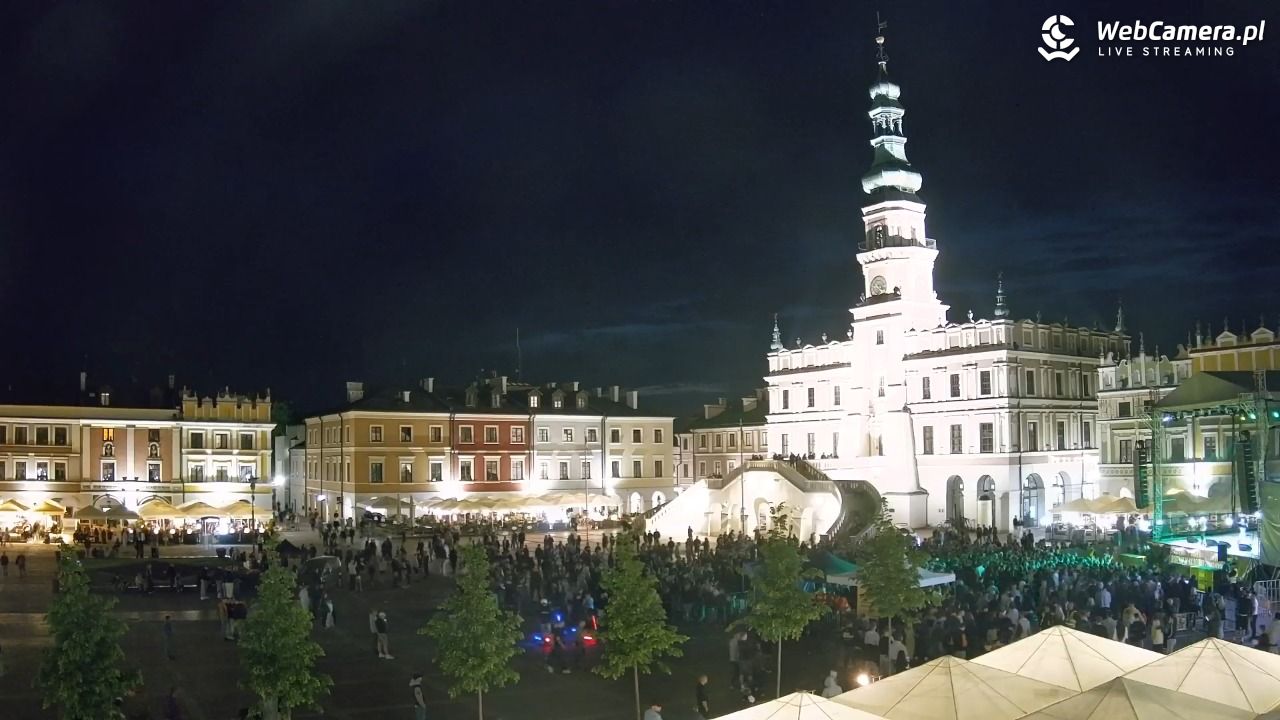 ZAMOŚĆ - widok na Rynek Wielki - 15 maj 2026, 21:23