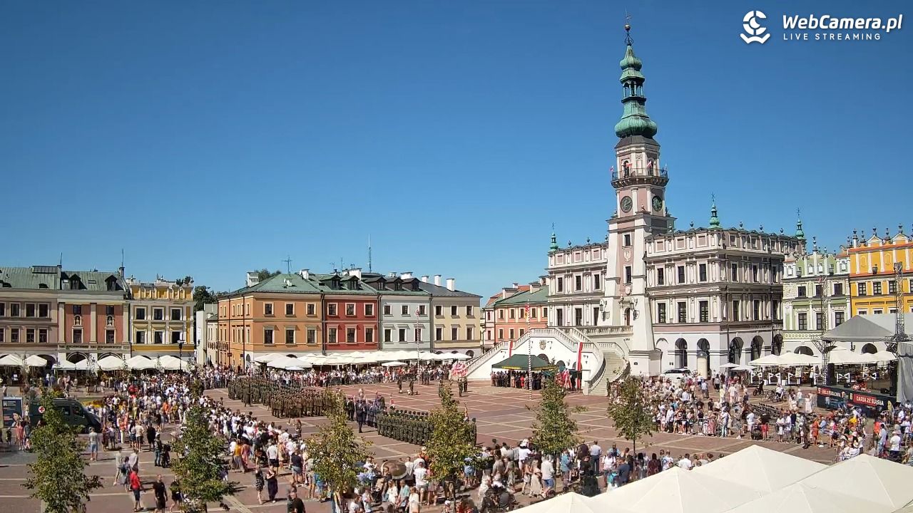 ZAMOŚĆ - widok na Rynek Wielki - 15 sierpień 2026, 12:13