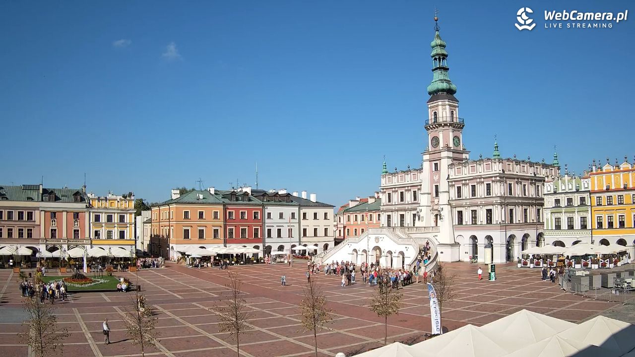 ZAMOŚĆ - widok na Rynek Wielki - 27 wresień 2026, 11:20