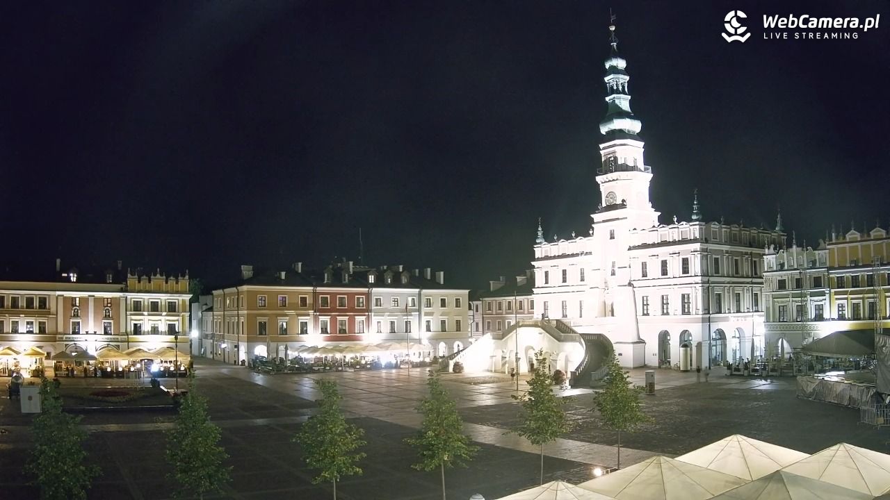 ZAMOŚĆ - widok na Rynek Wielki - 01 lipiec 2026, 22:48