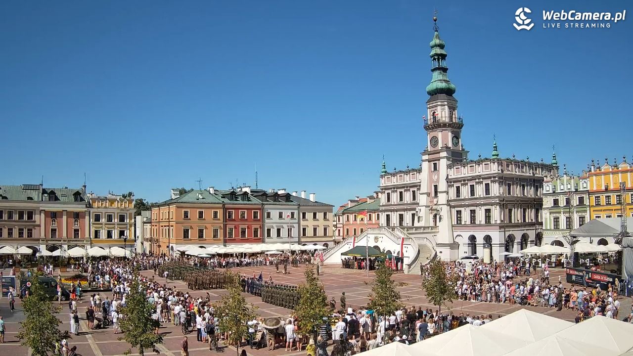 ZAMOŚĆ - widok na Rynek Wielki - 15 sierpień 2026, 12:11