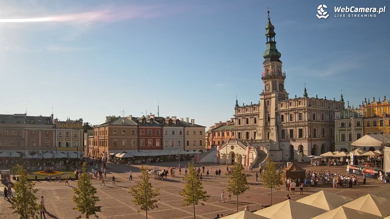 ZAMOŚĆ - widok na Rynek Wielki - 15 sierpień 2026, 17:34