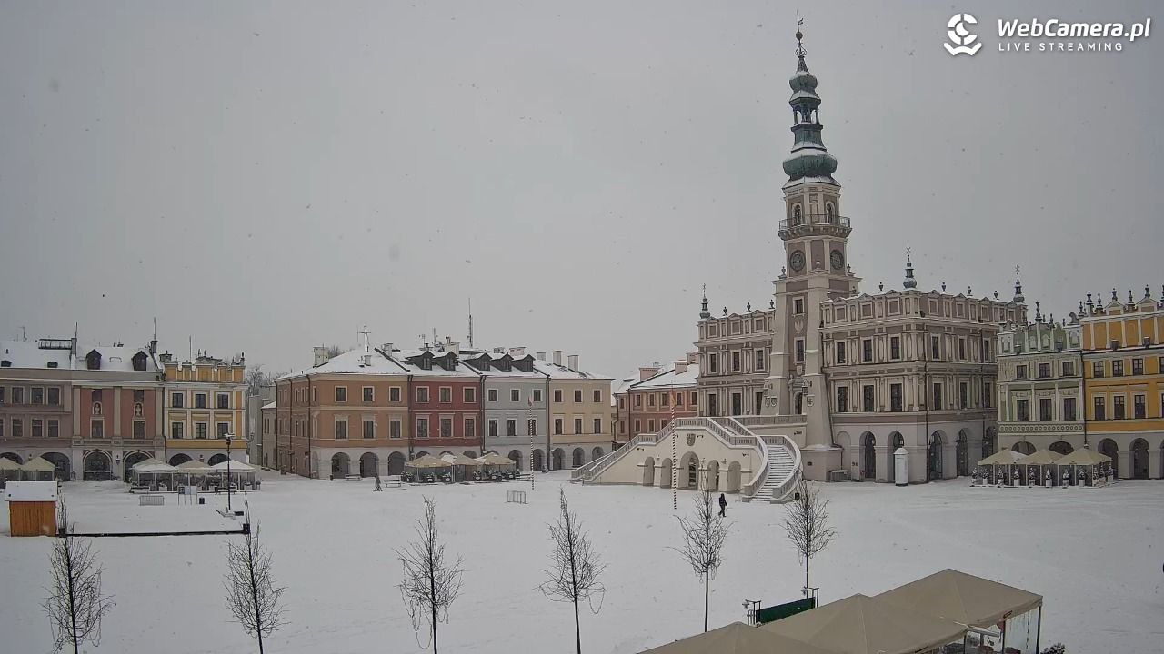 ZAMOŚĆ - widok na Rynek Wielki - 15 luty 2026, 12:48