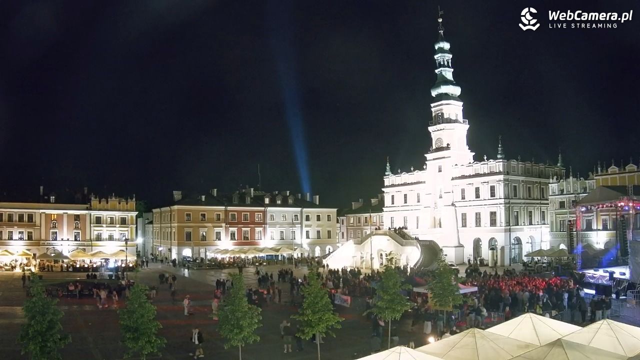 ZAMOŚĆ - widok na Rynek Wielki - 15 maj 2026, 22:43