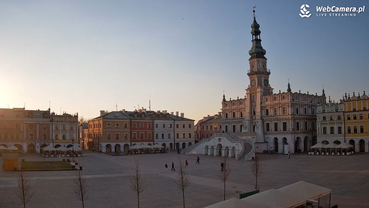 ZAMOŚĆ - widok na Rynek Wielki - 03 kwiecień 2026, 18:27