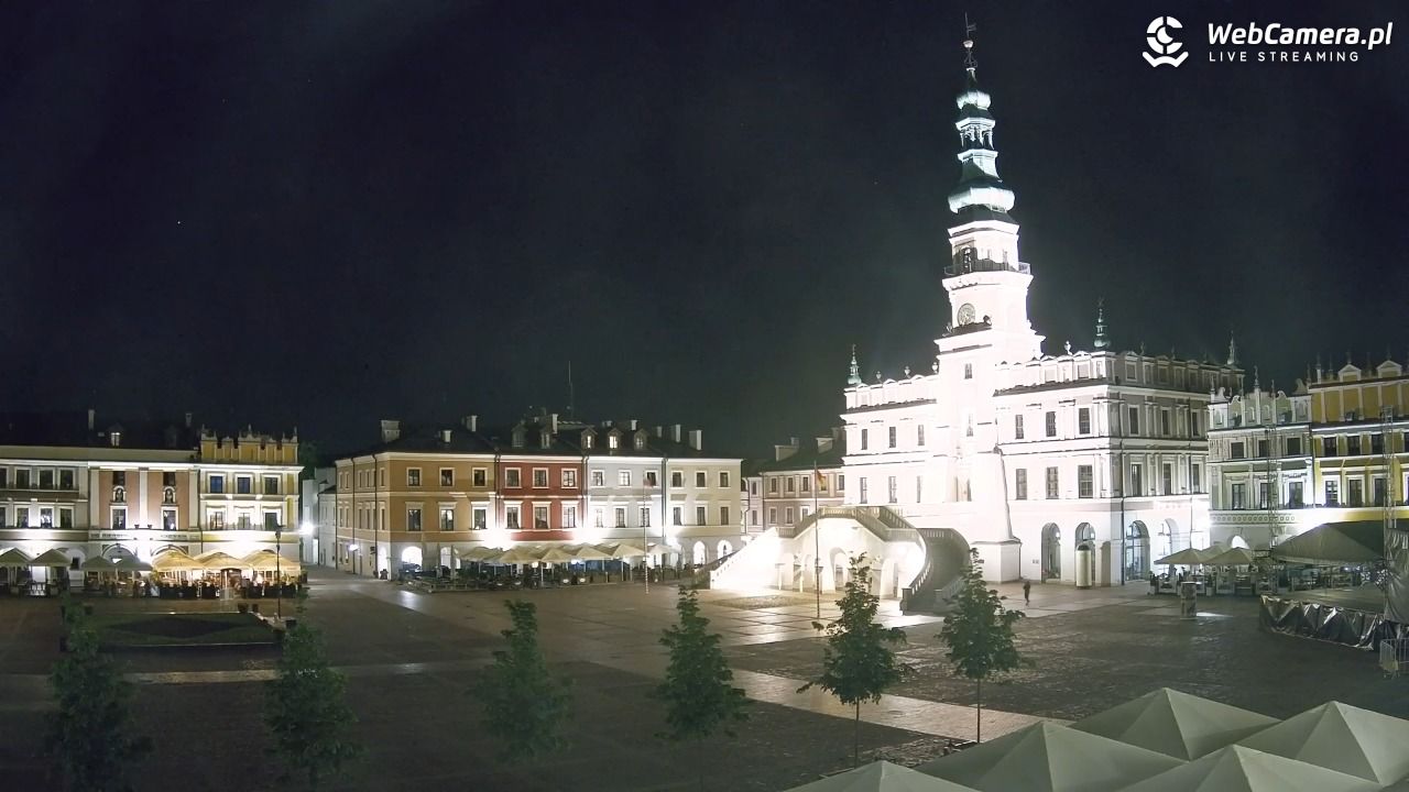 ZAMOŚĆ - widok na Rynek Wielki - 18 maj 2026, 22:35