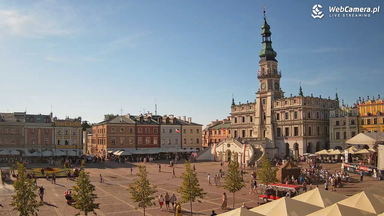 ZAMOŚĆ - widok na Rynek Wielki - 15 sierpień 2026, 17:20