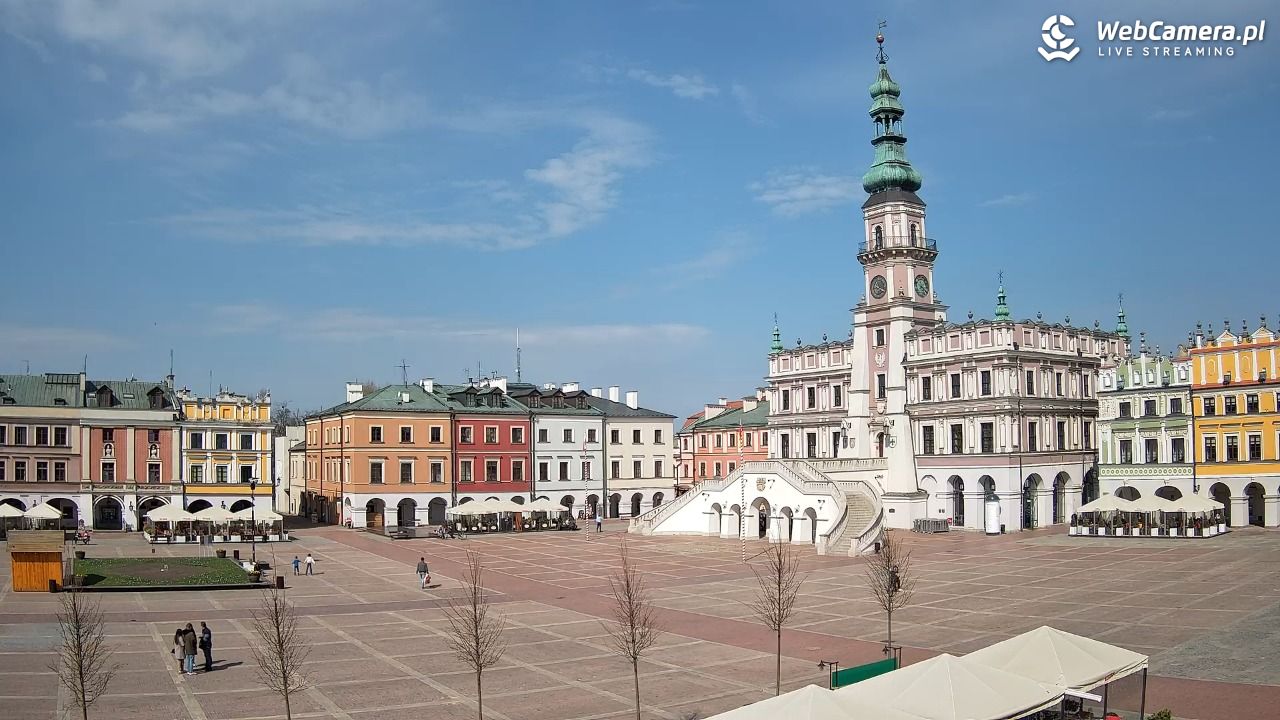 ZAMOŚĆ - widok na Rynek Wielki - 02 kwiecień 2026, 11:21