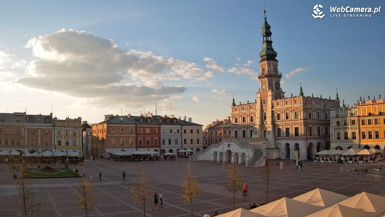 ZAMOŚĆ - widok na Rynek Wielki - 28 wresień 2026, 17:19