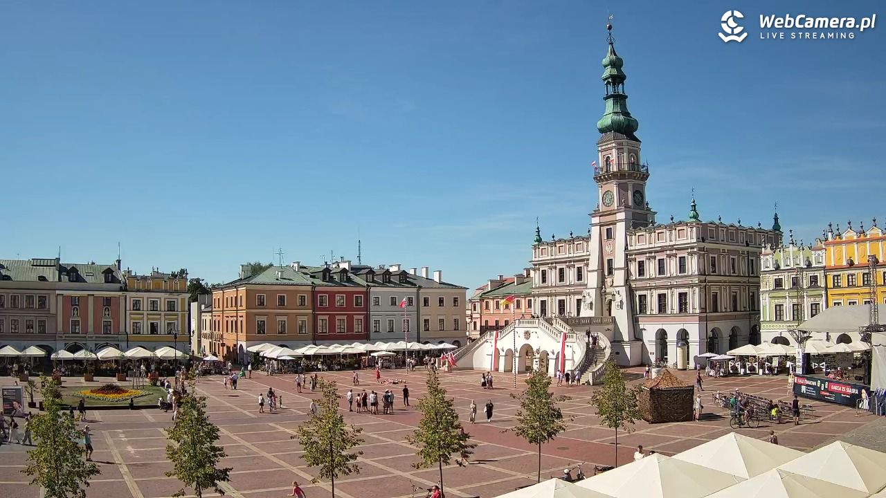ZAMOŚĆ - widok na Rynek Wielki - 15 sierpień 2026, 14:52
