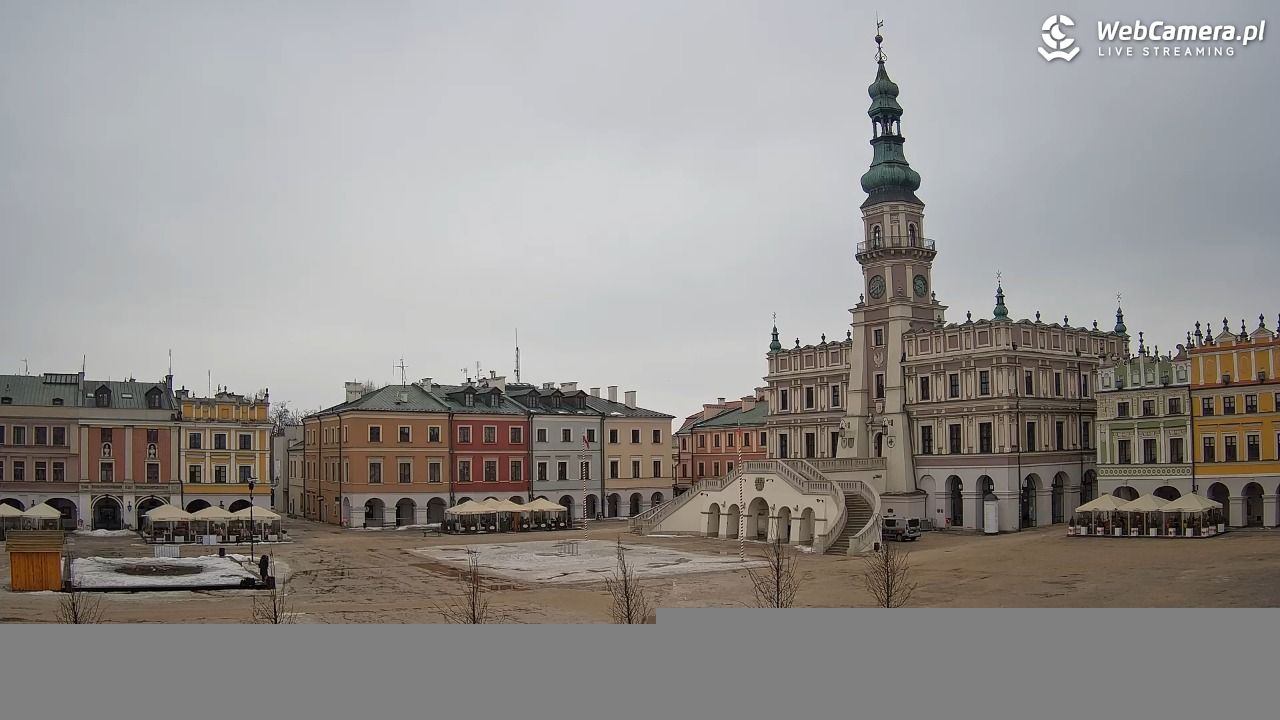 ZAMOŚĆ - widok na Rynek Wielki - 14 luty 2026, 09:41