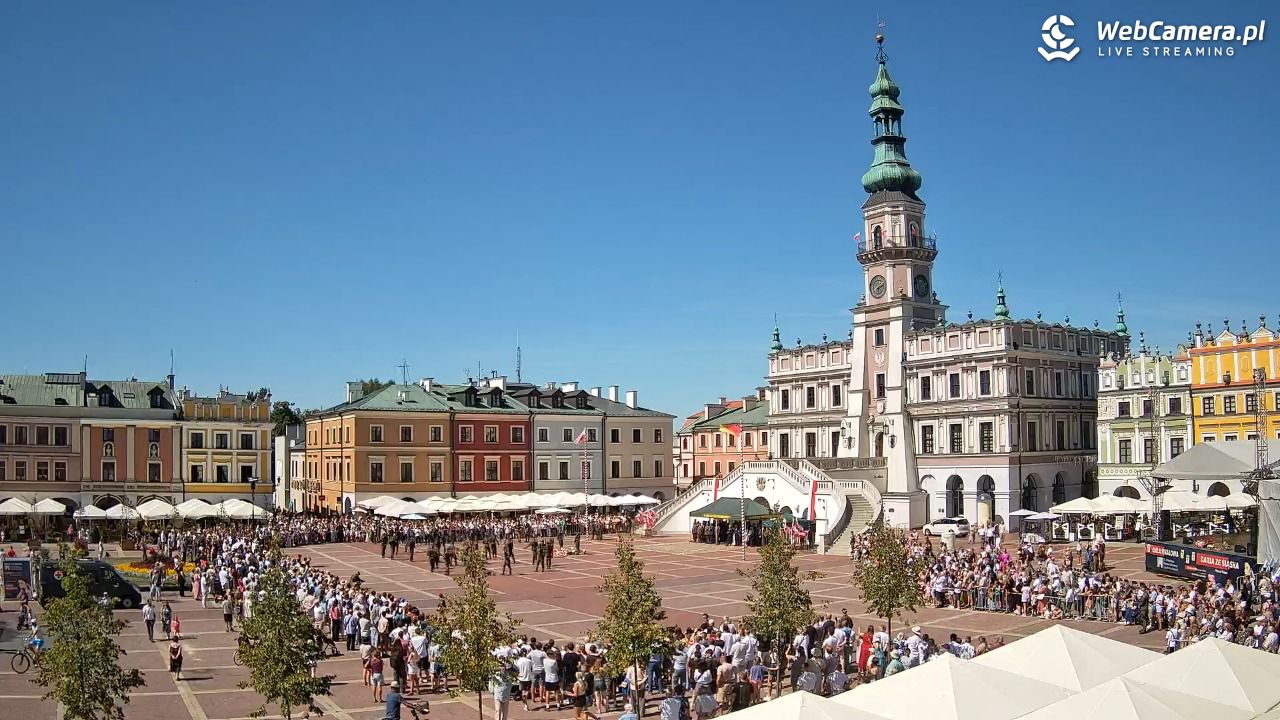 ZAMOŚĆ - widok na Rynek Wielki - 15 sierpień 2026, 13:12
