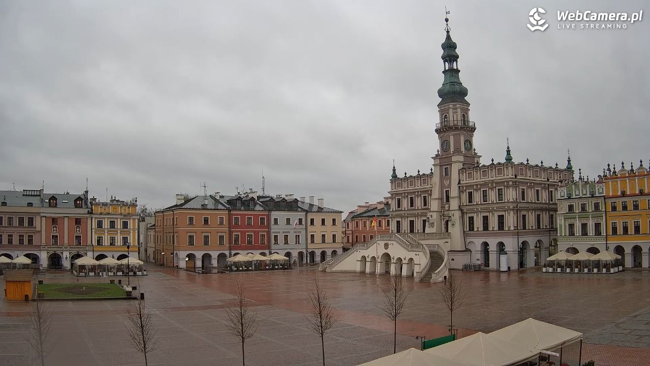 ZAMOŚĆ - widok na Rynek Wielki - 01 kwiecień 2026, 07:02