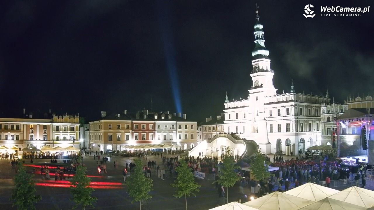 ZAMOŚĆ - widok na Rynek Wielki - 15 maj 2026, 22:48