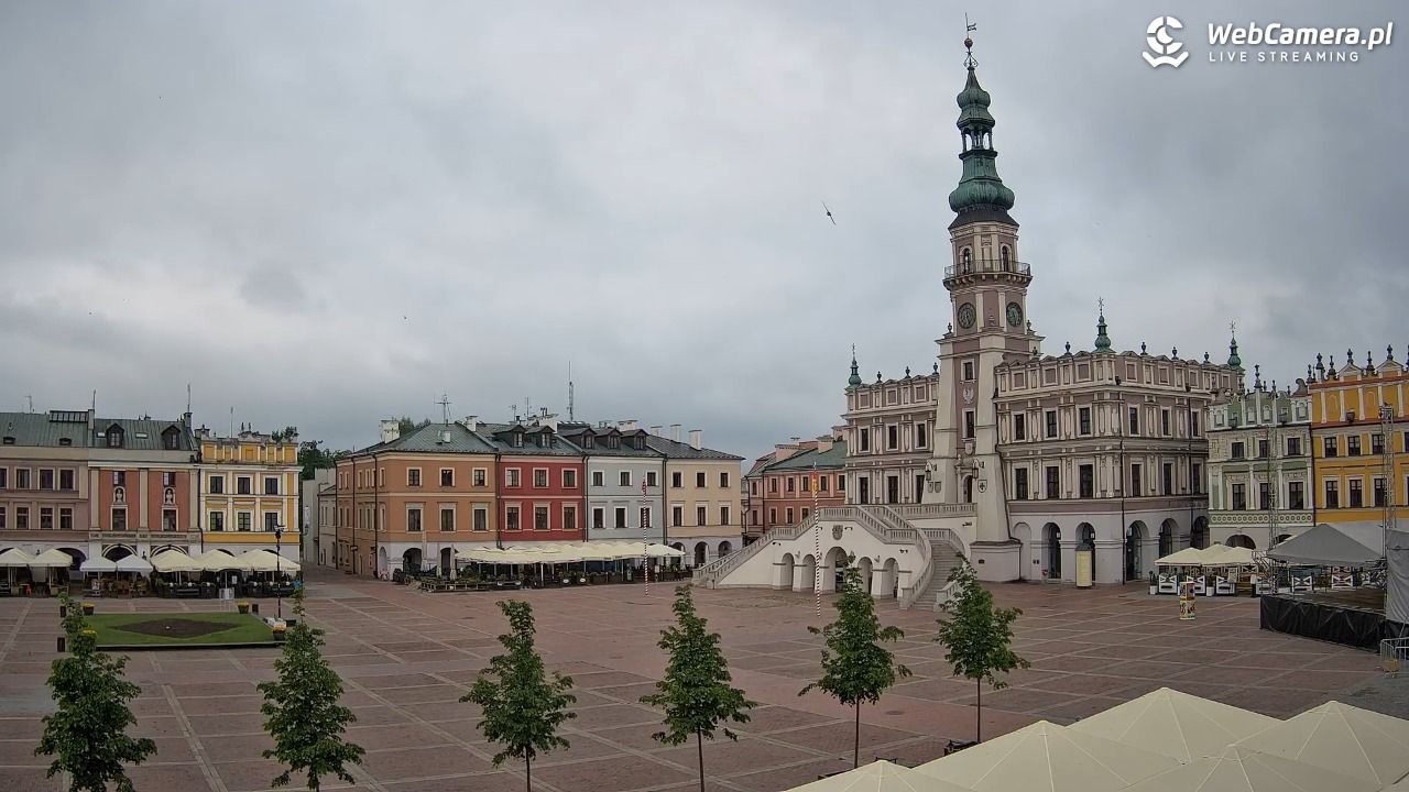 ZAMOŚĆ - widok na Rynek Wielki - 17 maj 2026, 08:29