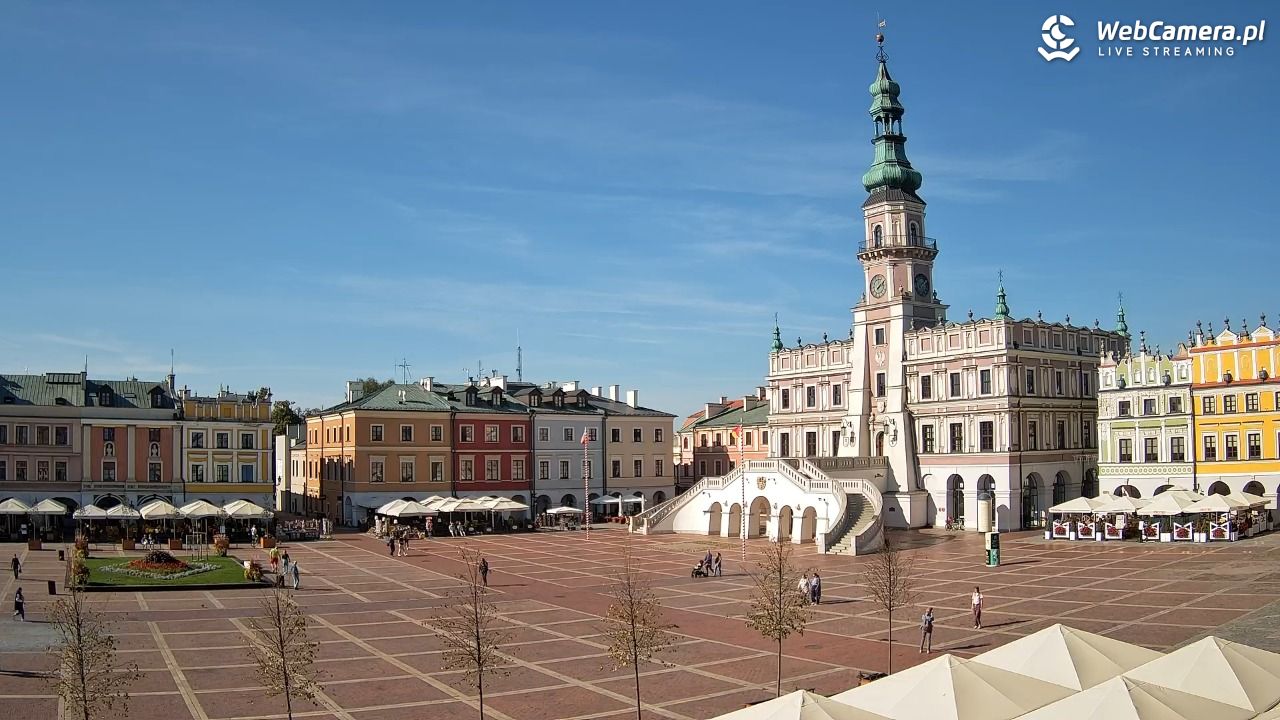 ZAMOŚĆ - widok na Rynek Wielki - 30 wresień 2026, 14:10