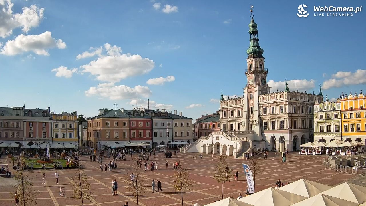 ZAMOŚĆ - widok na Rynek Wielki - 27 wresień 2026, 15:26