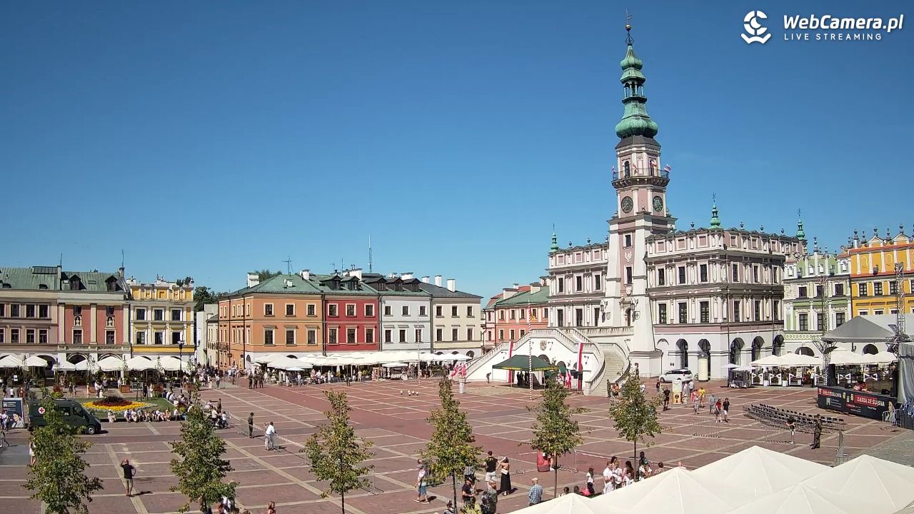 ZAMOŚĆ - widok na Rynek Wielki - 15 sierpień 2026, 11:41