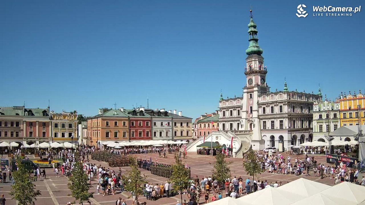 ZAMOŚĆ - widok na Rynek Wielki - 15 sierpień 2026, 12:23