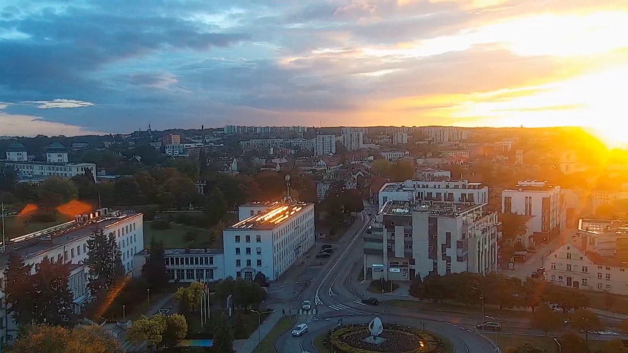 ZIELONA GÓRA - widok na panoramę miasta - 11 październik 2026, 16:03