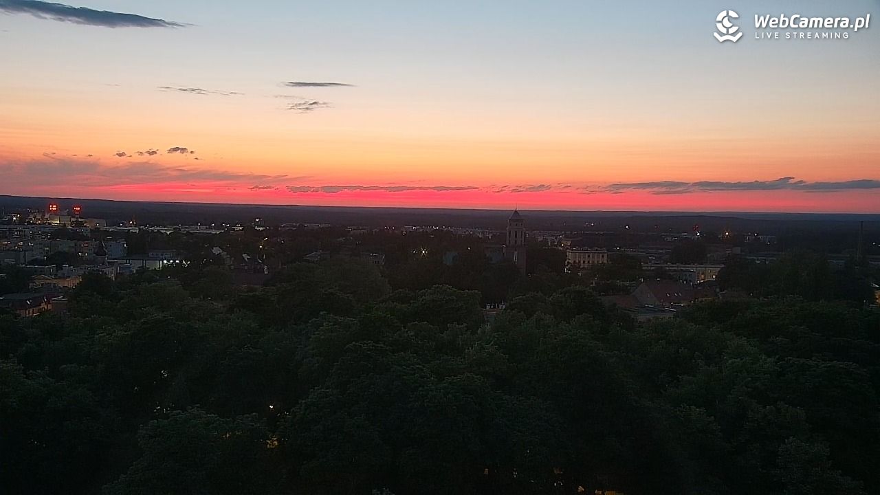 ZIELONA GÓRA - widok na panoramę miasta - 06 czerwiec 2025, 21:54