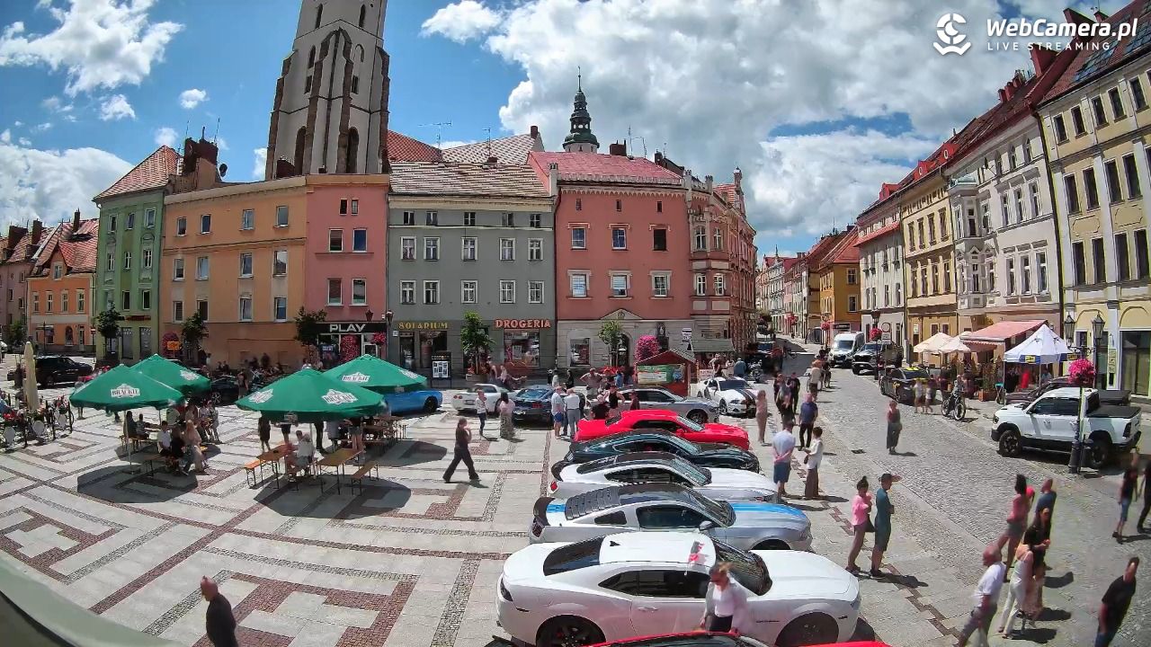 Złotoryja - widok na Rynek - 07 czerwiec 2026, 12:41