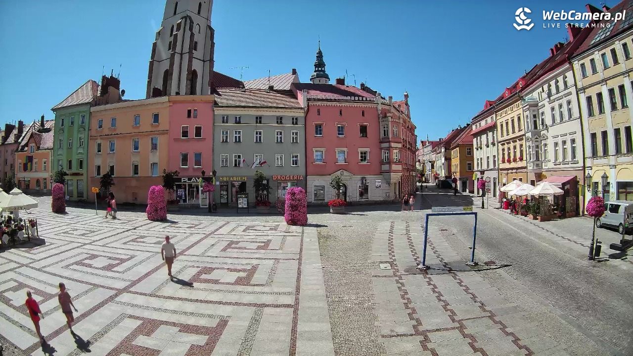 Złotoryja - widok na Rynek - 15 sierpień 2026, 12:05
