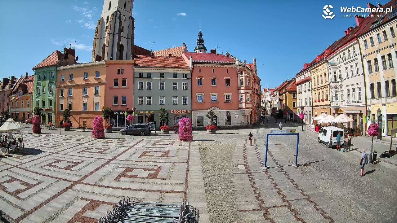 Złotoryja - widok na Rynek - 10 sierpień 2026, 10:08