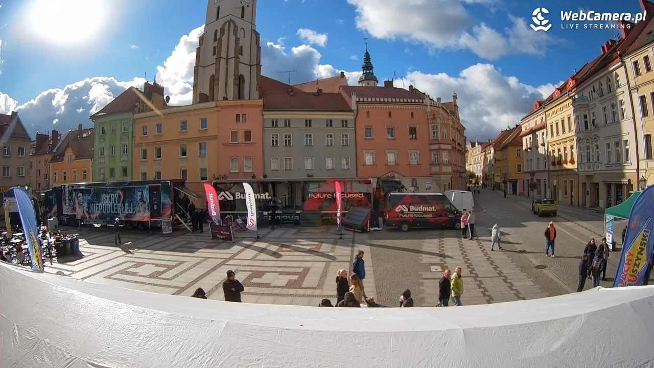 Złotoryja - widok na Rynek - 18 październik 2025, 11:36