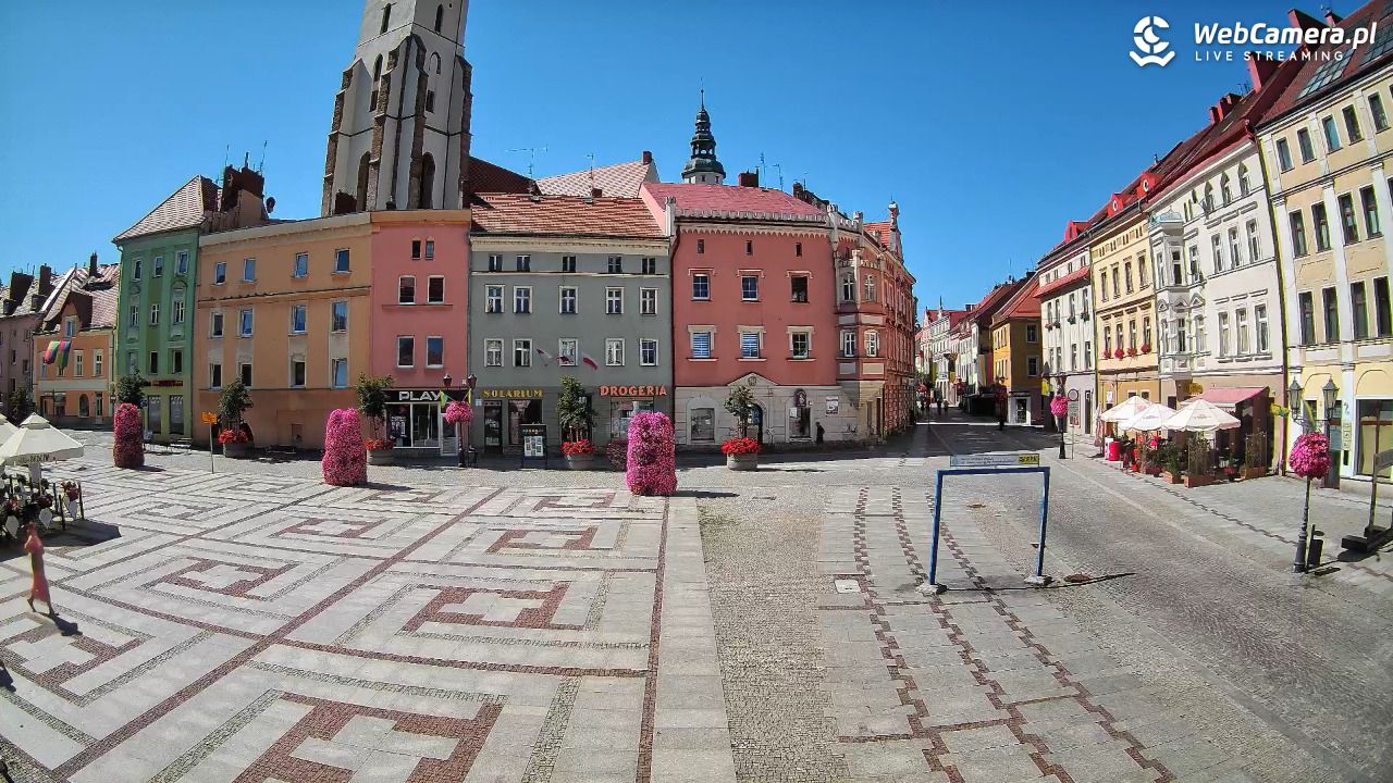 Złotoryja - widok na Rynek - 15 sierpień 2026, 11:09
