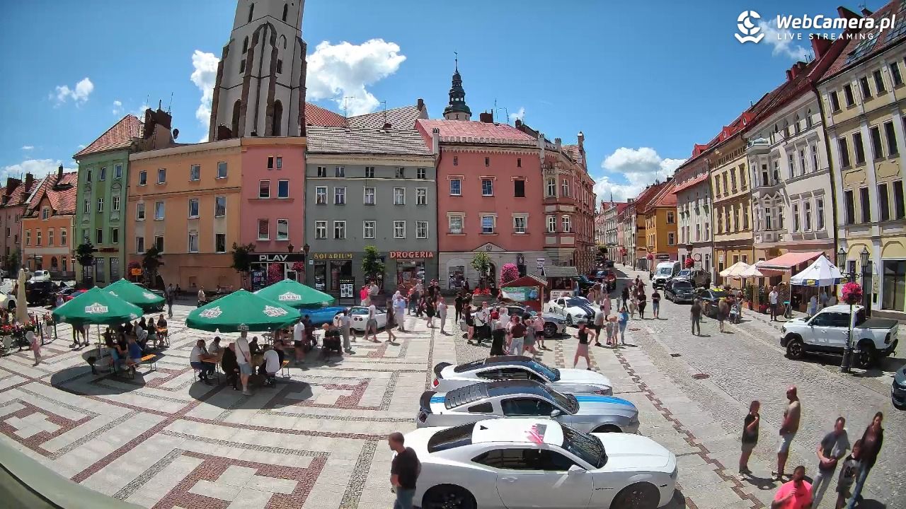 Złotoryja - widok na Rynek - 07 czerwiec 2026, 13:15