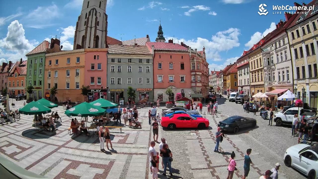 Złotoryja - widok na Rynek - 07 czerwiec 2026, 12:25