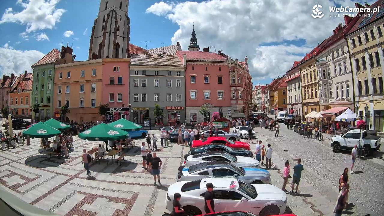 Złotoryja - widok na Rynek - 07 czerwiec 2026, 12:41