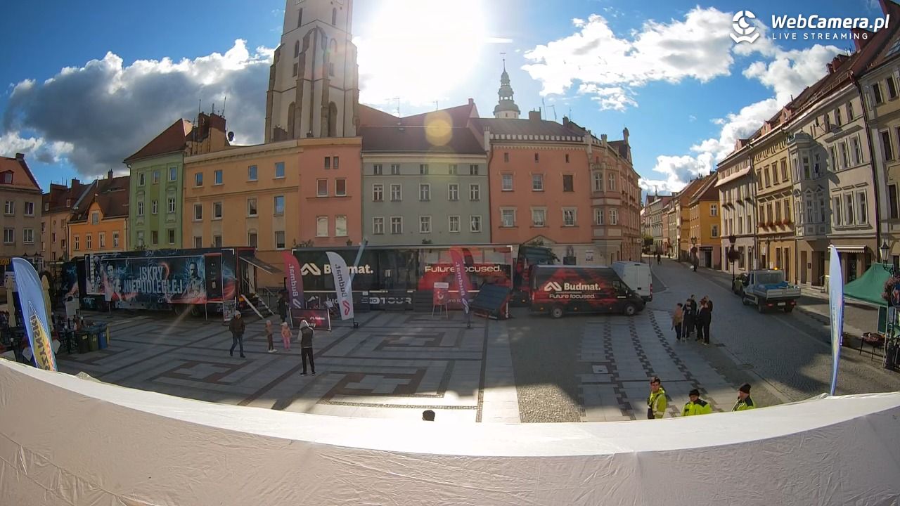 Złotoryja - widok na Rynek - 18 październik 2025, 14:25