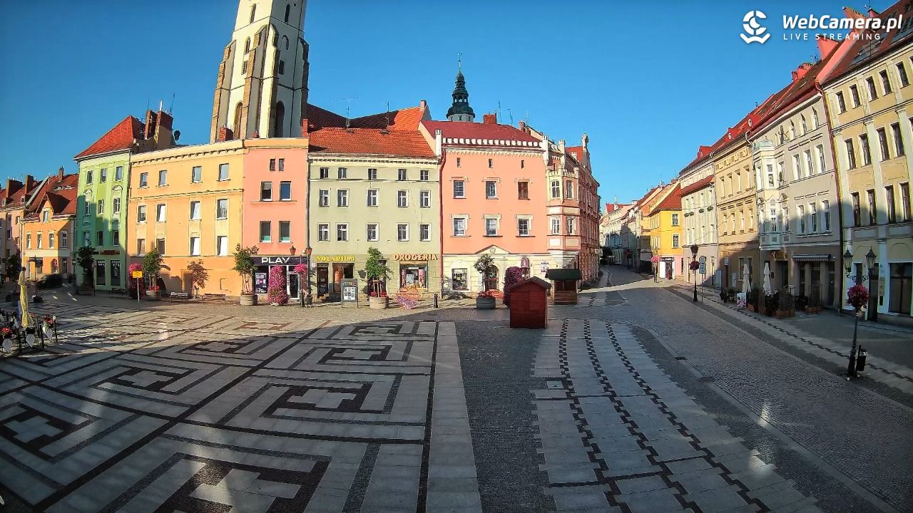 Złotoryja - widok na Rynek - 08 czerwiec 2026, 06:33