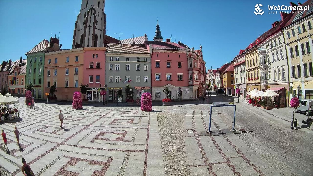 Złotoryja - widok na Rynek - 15 sierpień 2026, 12:05