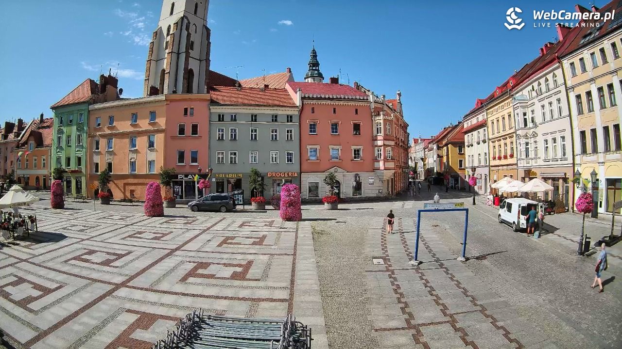 Złotoryja - widok na Rynek - 10 sierpień 2026, 10:08
