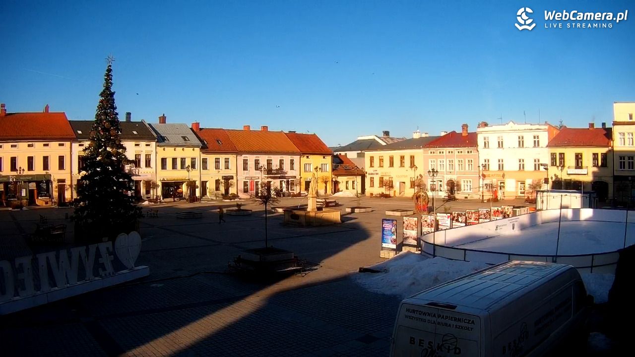 Żywiec - widok na Rynek - 20 styczeń 2026, 09:34